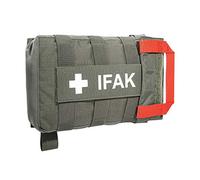 Tasmanian Tiger TT IFAK Pouch VL L Molle-kompatible Erste Hilfe Set Gürtel-Tasche für Wandern Outdoor Reise Polizei-Dienst (Steingrau-Oliv IRR)