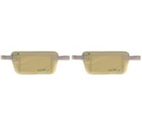 Tatonka Bauchtasche Skin Document Belt - Flache Hüfttasche mit großem Reißverschluss-Fach - Zum versteckten Tragen unter der Kleidung (Natural) (Packung mit 2)