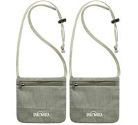 Tatonka Brustbeutel Skin ID Pouch - Kleine, leichte Geldbörse zum Umhängen mit Reißverschlussfach - Bietet Platz für Personalausweis, Führerschein, Kreditkarten, Bargeld (Packung mit 2)