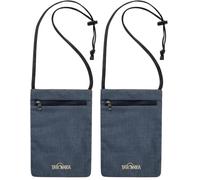 Tatonka Brustbeutel Skin Neck Pocket - Leichte Geldbörse zum Umhängen mit Reißverschlussfach - Bietet Platz für Reisepass, Führerschein, Kreditkarten, Bargeld (Packung mit 2)