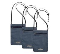 Tatonka Brustbeutel Skin Neck Pocket - Leichte Geldbörse zum Umhängen mit Reißverschlussfach - Bietet Platz für Reisepass, Führerschein, Kreditkarten, Bargeld (Packung mit 3)