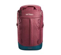 Tatonka City Pack Rucksack 22 L - Daypack with Laptop Compartment and Large Opening - Made from Recycled Materials - 22 Litre Volume, Bordeaux Red, 22 Liter