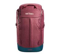 Tatonka City Pack Rucksack 22 L - Daypack with Laptop Compartment and Large Opening - Made from Recycled Materials - 22 Litre Volume, Bordeaux Red, 22 Liter