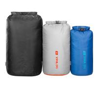 Tatonka Packbeutel Dry Sack Set 3 (10l / 18l / 30l) - DREI wasserdichte Packsäcke mit Rollverschluss und Steckschließe - Aus recyceltem Polyester - 10, 18 und 30 Liter Volumen (verschiedenfarbig)