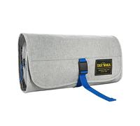Tatonka Foldable Travelcare Kulturbeutel - Flache Waschtasche zum Aufhängen mit Fächern, Extra-Tasche und Spiegel - 18 x 30 x 4 cm (Grey)