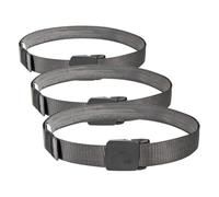 Tatonka Geldgürtel Travel Waistbelt 30mm - Reisegürtel mit verstecktem Geldfach an der Innenseite - 130 cm lang / 3 cm breit (Titan Grey) (Packung mit 3)