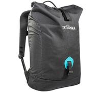 Tatonka 25l Daypack Grip Rolltop Pack S - Rucksack mit Rollverschluss und 15" Laptopfach - Tagesrucksack - 25 Liter (lime), 50 x 28 x 13 cm, Schwarz