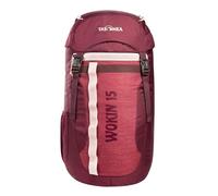 Tatonka Kinderrucksack Wokin 15L - Rucksack für Mädchen ab 6 Jahren - Inklusive Sitzkissen und Reflektoren für gute Sichtbarkeit - Aus recycelten und PFC-freien Materialien (bordeaux red/dahlia)