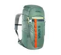 Tatonka Kinderrucksack Wokin 15L - Rucksack für Mädchen und Jungen ab 6 Jahren - Inklusive Sitzkissen und Reflektoren für gute Sichtbarkeit - Aus recycelten Materialien - 15 Liter Volumen (sage green)