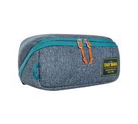 Tatonka Kulturbeutel Square Zip Pouch M (2L) - Aufklappbare Waschtasche mit 2 Reißverschluss-Netztaschen PFC/PFAS-frei - 10 x 25 x 9 cm (Navy)