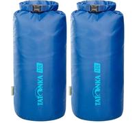 Tatonka Packbeutel Dry Sack 10l - Wasserdichter Packsack mit Rollverschluss und Steckschließe - Aus recyceltem Polyester - 10 Liter Volumen (blau) (Packung mit 2)
