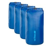 Tatonka Packbeutel Dry Sack 30l - Wasserdichter Packsack mit Rollverschluss und Steckschließe - Aus recyceltem Polyester - 30 Liter Volumen (blau) (Packung mit 4)
