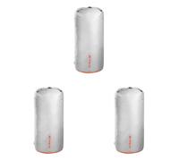 Tatonka Packbeutel Dry Sack 80l - Wasserdichter Packsack mit Rollverschluss und Steckschließe - Aus recyceltem Polyester - 80 Liter Volumen (grau) (Packung mit 3)