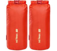 Tatonka Packsack Dry Sack 4l - Wasserdichter Packbeutel mit Rollverschluss und Steckschließe - Aus recyceltem Polyester - 4 Liter Volumen (rot) (Packung mit 2)