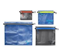 Tatonka Reißverschlusstasche Zip Pouch - Flache Aufbewahrungs- und Dokumententasche in verschiedenen Größen und als Set - durchsichtig, wasserfest und robust, Black
