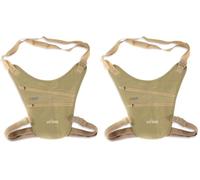 Tatonka Skin Chest Holster RFID B - Reise-Geldbörse mit RFID-Blocker, Zwei Reißverschlusstaschen und weicher Rückseite - Zum Tragen wie EIN Pistolenholster (Packung mit 2)