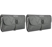 Tatonka Small Travelcare Kulturbeutel - Flache Waschtasche zum Aufhängen mit Fächern und Spiegel (Packung mit 2)