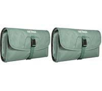 Tatonka Small Travelcare Kulturbeutel - Flache Waschtasche zum Aufhängen mit Fächern und Spiegel (Packung mit 2)