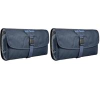 Tatonka Small Travelcare Kulturbeutel - Flache Waschtasche zum Aufhängen mit Fächern und Spiegel (Packung mit 2)