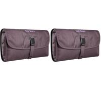 Tatonka Small Travelcare Kulturbeutel - Flache Waschtasche zum Aufhängen mit Fächern und Spiegel (Packung mit 2)
