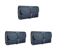 Tatonka Small Travelcare Kulturbeutel - Flache Waschtasche zum Aufhängen mit Fächern und Spiegel (Packung mit 3)