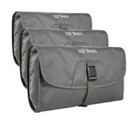 Tatonka Small Travelcare Kulturbeutel - Flache Waschtasche zum Aufhängen mit Fächern und Spiegel (Packung mit 3)
