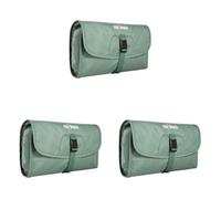 Tatonka Small Travelcare Kulturbeutel - Flache Waschtasche zum Aufhängen mit Fächern und Spiegel (Packung mit 3)