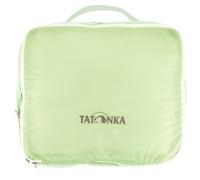 Tatonka Packwürfel SQZY Compression Pouch L (7L / 10L) - Ultraleichte und platzsparende Packtasche mit Reißverschluss - durchsichtig, komprimierbar und PFC-frei - 29 x 25 x 10 cm (grün)