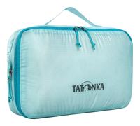 Tatonka Packwürfel SQZY Compression Pouch M (4L / 6L) - Ultraleichte und platzsparende Packtasche mit Reißverschluss - durchsichtig, komprimierbar und PFC-frei - 29 x 18 x 8 cm (blau)