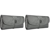 Tatonka Travelcare Kulturbeutel - Flache, Faltbare Waschtasche zum Aufhängen mit Fächern und Spiegel (Packung mit 2)
