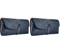 Tatonka Travelcare Kulturbeutel - Flache, Faltbare Waschtasche zum Aufhängen mit Fächern und Spiegel (Packung mit 2)
