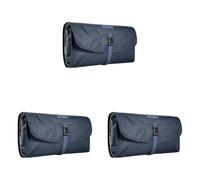 Tatonka Travelcare Kulturbeutel - Flache, Faltbare Waschtasche zum Aufhängen mit Fächern und Spiegel (Packung mit 3)