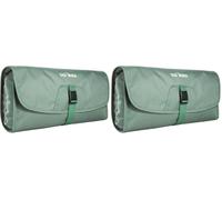 Tatonka Travelcare Kulturbeutel - Flache, Faltbare Waschtasche zum Aufhängen mit Fächern und Spiegel (Packung mit 2)