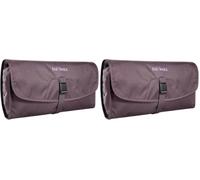 Tatonka Travelcare Kulturbeutel - Flache, Faltbare Waschtasche zum Aufhängen mit Fächern und Spiegel (Packung mit 2)