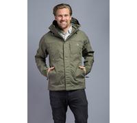 Tatonka Übergangsjacke Jesper Hooded aus Baumwollmischgewebe olivgrün Herren, Größe XL