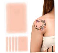 Tattoo Cover up Klebeband, 6 Stück wasserdichte unsichtbare ultra dünne Tattoo Cover up Patch, 3,5x5.9 Cuttable Tattoo Make up Cover up für Tattoo Narben und Geburtsmarks, Style 2