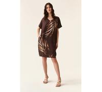 TATUUM Leinen-Kleid in Braun - Größe 34 | Damen Kleider