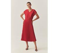 TATUUM Plisseekleid "Teli" in Rot - Größe 44 | Damen Kleider