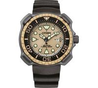 Taucheruhr CITIZEN "Promaster Diver", schwarz (schwarz, beige), Armbanduhren, Herren, Taucheruhr, Armbanduhr, Herrenuhr, Solar, bis 20 bar wasserdicht, Datum (27984921-0)