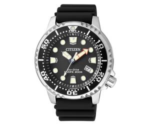 Taucheruhr CITIZEN "Promaster Eco-Drive Diver", schwarz, Armbanduhren, Armbanduhr, Herrenuhr, Damenuhr, Solar, bis 20 bar wasserdicht (224456-0) schwarz