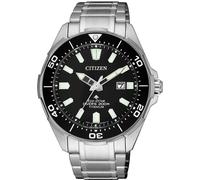 Taucheruhr CITIZEN "Promaster Marine Eco-Drive Diver 200 m", silber (silberfarben, schwarz), Armbanduhren, Herren, Armbanduhr, Herrenuhr, Solar, Titan, bis 20 bar wasserdicht, Datum (37922369-0) silbe