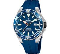 Taucheruhr FESTINA "Diver Collection", blau, Armbanduhren, Herren, Armbanduhr, Quarzuhr, Herrenuhr, Silikonarmband, Datum, Saphirglas (70754901-0) blau