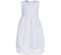 Taufkleid HAPPY GIRLS "dress", Mädchen, Gr. 122, N-Gr, weiß, Web, Obermaterial: 40% Baumwolle, 30% Polyamid, 30% Polyester, festlich, lang, eckiger Ausschnitt, Kleider (19876105-122) weiß