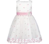 Taufkleid HAPPY GIRLS "dress", Mädchen, Gr. 128, N-Gr, rosa (rose), Web, Obermaterial: 100% Polyester, bestickt, geblümt, festlich, ca. Mitte Wade, eckiger Ausschnitt, Kleider, mit wunderschönem, allo