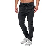 Tazzio Biker Style Herren Jeans 16505 Schwarz S