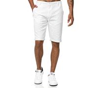 Tazzio Chino Shorts Herren Chinoshorts Kurze Hose A202 (Weiß, W38)