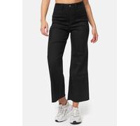 Tazzio Jeans Damen Flared Bootcut Stretch Hose Denim Jeanshose Regular Fit F113 (Schwarz, 46)