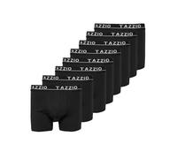 Tazzio Herren Boxershorts BS1000 - 8er Pack Basic Unterhosen Baumwolle - Bequeme Retroshorts mit Komfortbund | Atmungsaktive Männer Unterwäsche in Schwarz - Größe 4XL