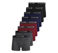 Tazzio Herren Boxershorts BS1000 - 8er Pack Basic Unterhosen Baumwolle - Bequeme Retroshorts mit Komfortbund | Atmungsaktive Männer Unterwäsche in Mix - Größe XL