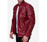 Tazzio Herren Jacke Lederjacke Biker Echtleder 2XL